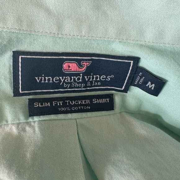 Vineyard Vines Slim Fit Tucker Shirt in Seafoam – men’s M - Picture 3 of 9